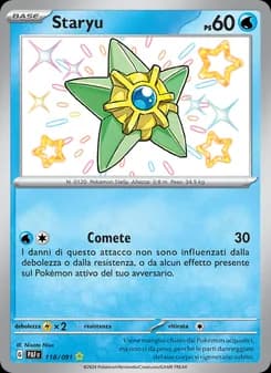 Staryu card in Italian