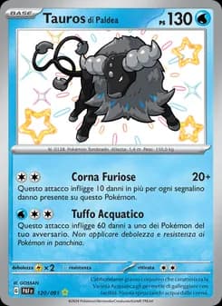 Tauros di Paldea card in Italian