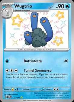 Wugtrio card in Italian