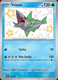 Veluza card in Italian