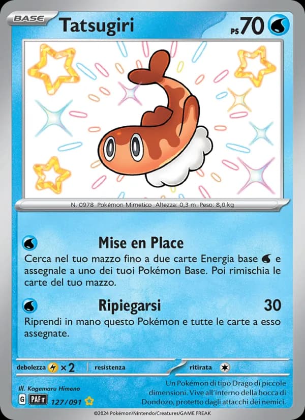 Tatsugiri card in Italian