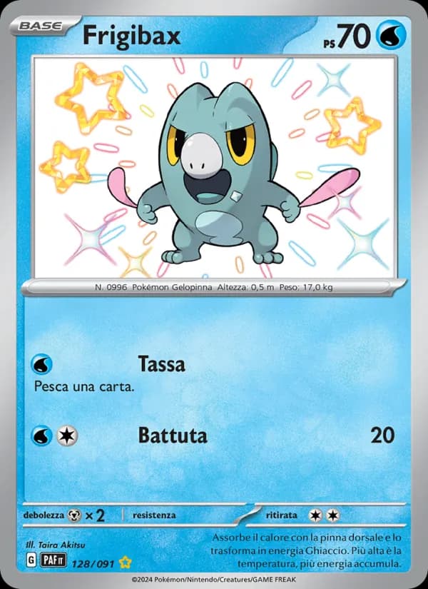 Frigibax card in Italian