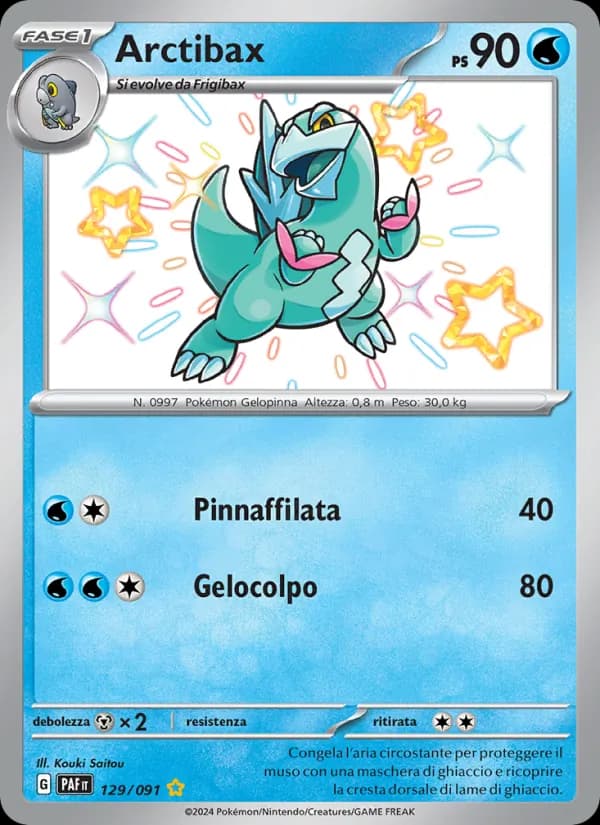 Arctibax card in Italian