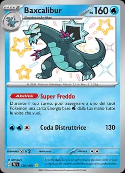 Baxcalibur card in Italian