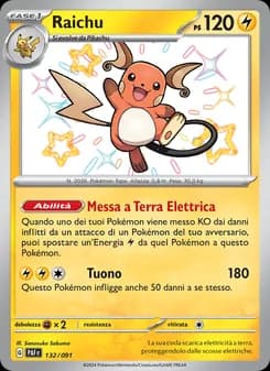 Raichu card in Italian