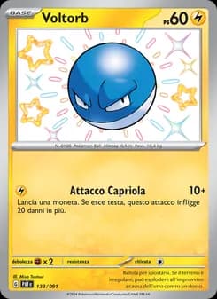 Voltorb card in Italian