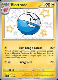 Electrode card in Italian
