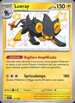 Luxray card in Italian