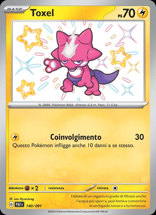 Toxel card in Italian