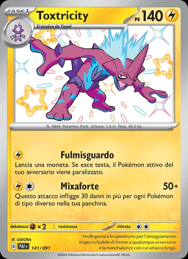 Toxtricity card in Italian