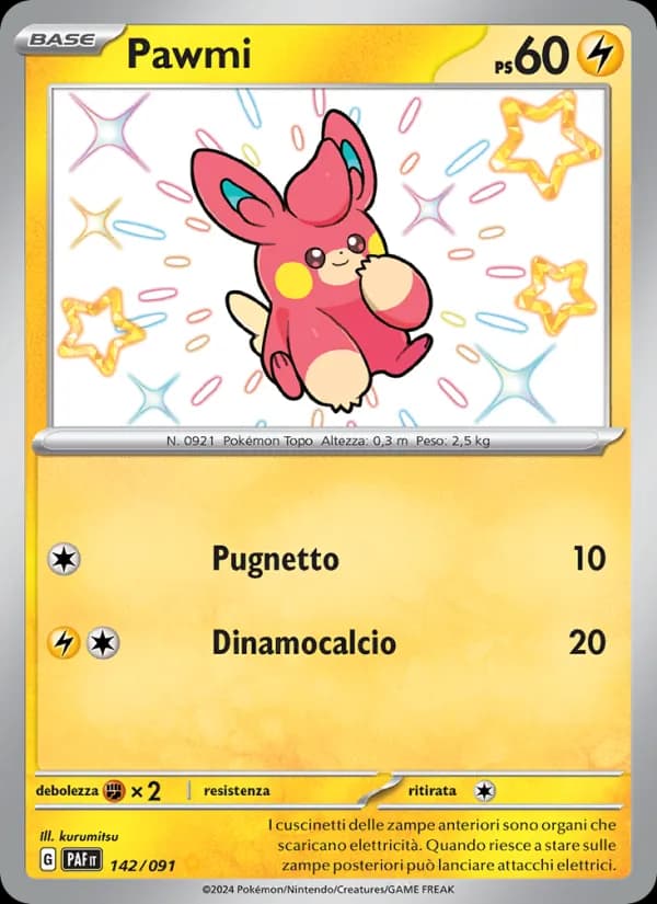 Pawmi card in Italian