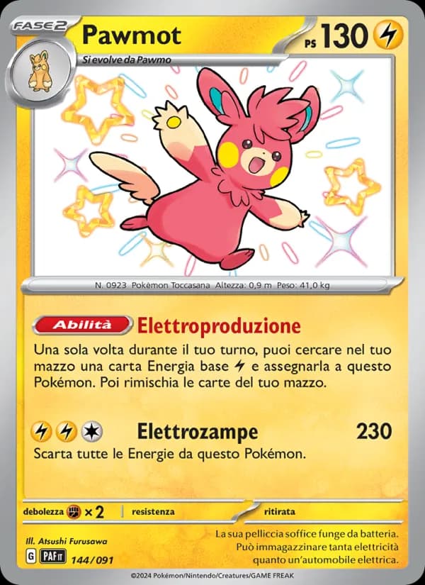 Pawmot card in Italian