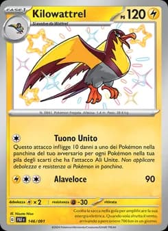 Kilowattrel card in Italian
