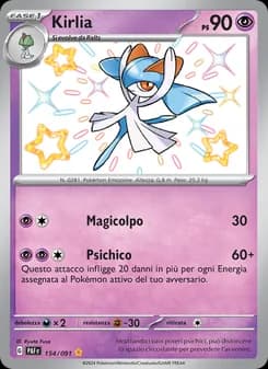 Kirlia card in Italian