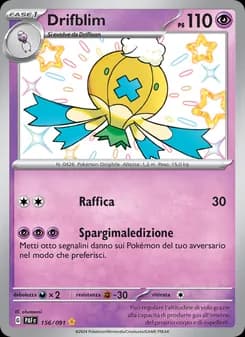 Drifblim card in Italian