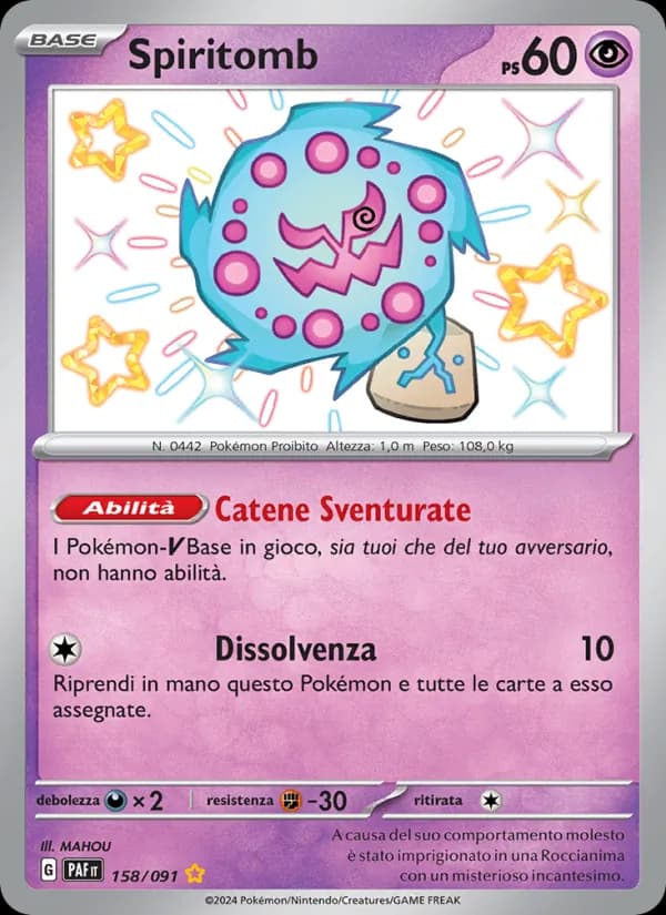 Spiritomb card in Italian