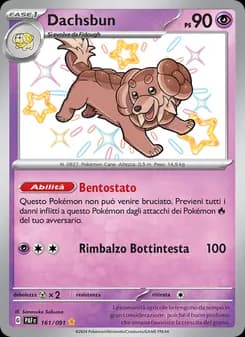 Dachsbun card in Italian