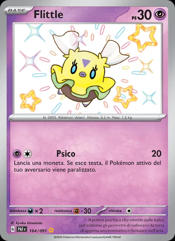 Flittle card in Italian