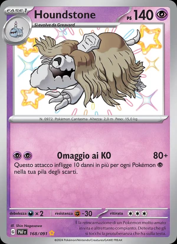 Houndstone card in Italian