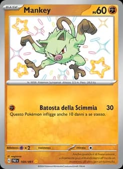 Mankey card in Italian