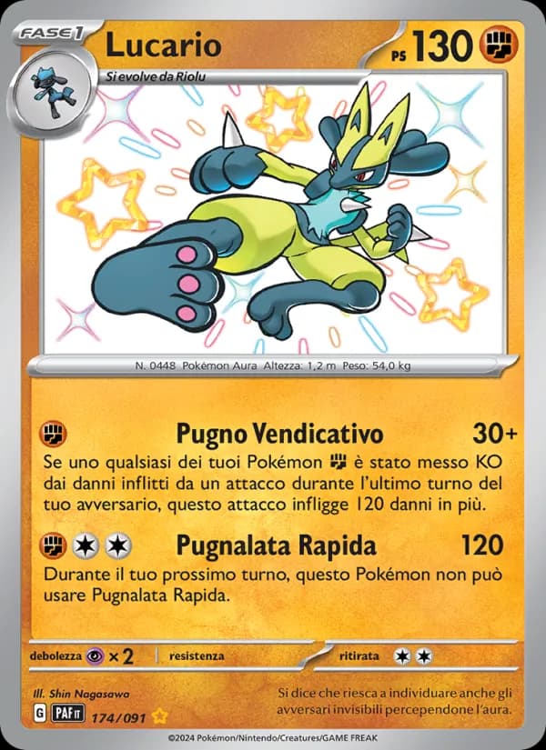 Lucario card in Italian