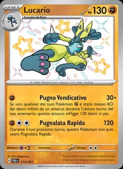 Lucario card in Italian