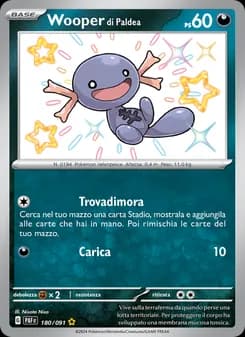 Wooper di Paldea card in Italian