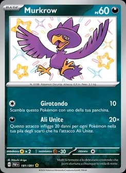 Murkrow card in Italian