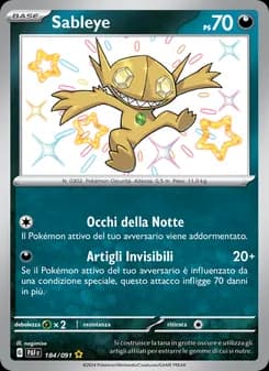 Sableye card in Italian