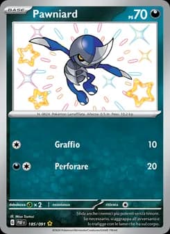 Pawniard card in Italian