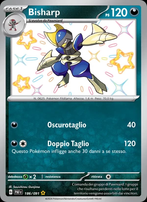 Bisharp card in Italian