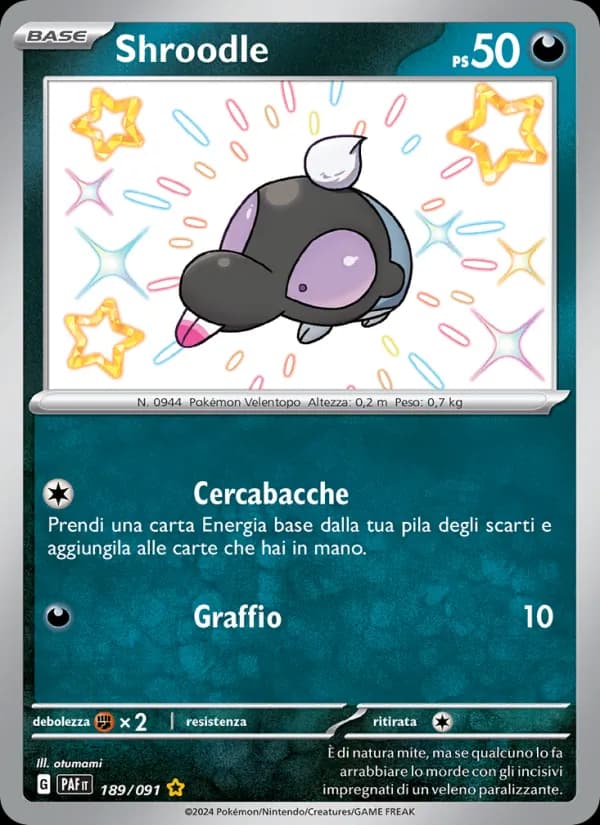 Shroodle card in Italian