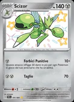 Scizor card in Italian
