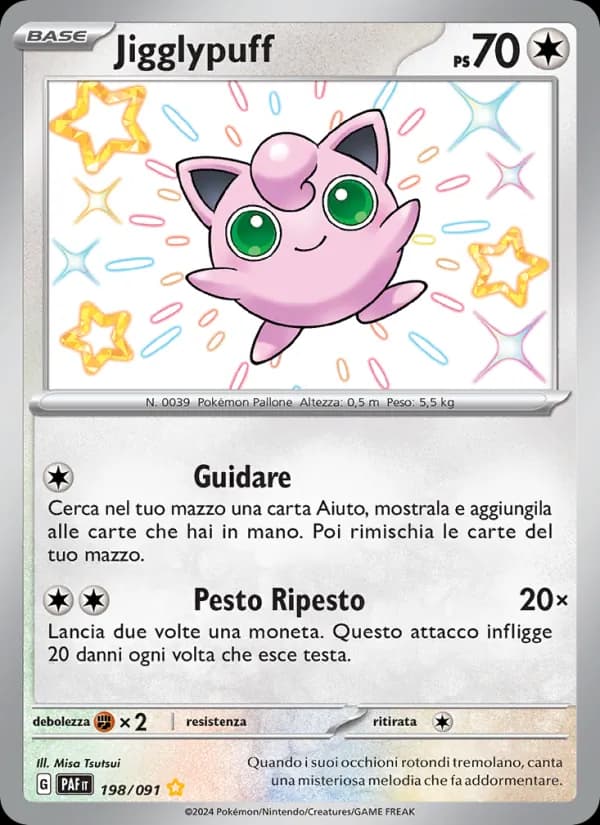 Jigglypuff card in Italian