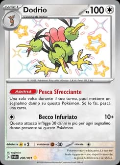 Dodrio card in Italian