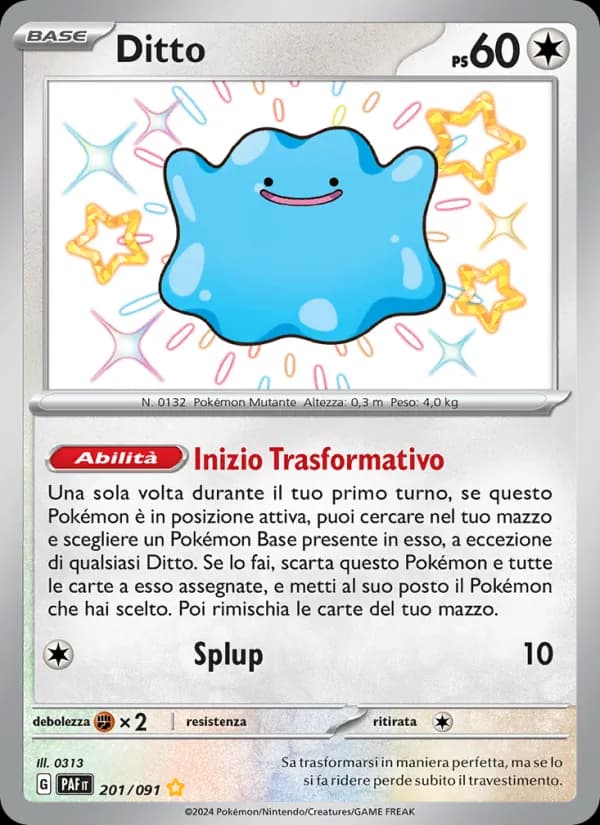 Ditto card in Italian