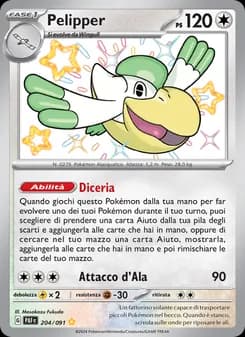 Pelipper card in Italian