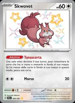 Skwovet card in Italian