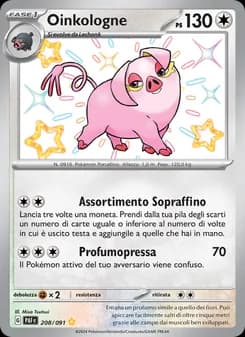 Oinkologne card in Italian