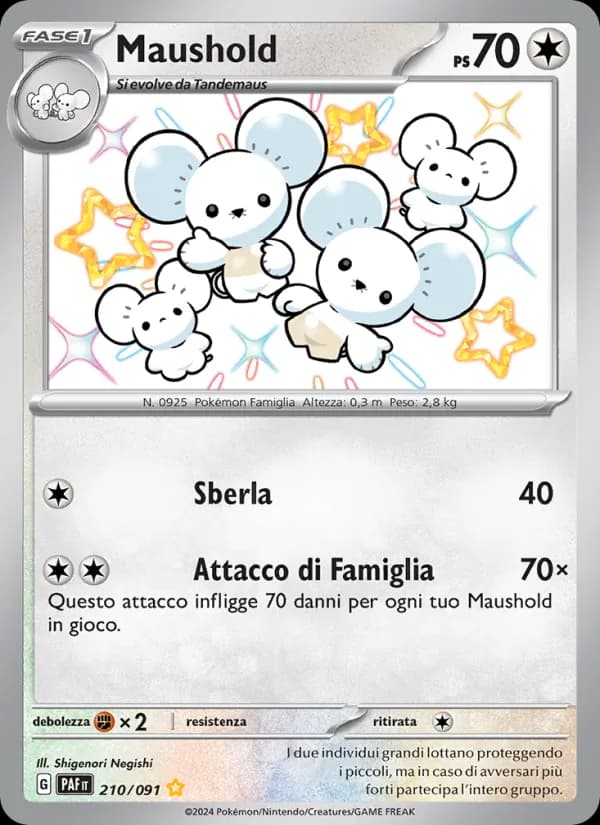 Maushold card in Italian