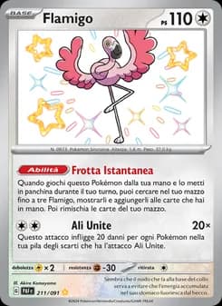 Flamigo card in Italian