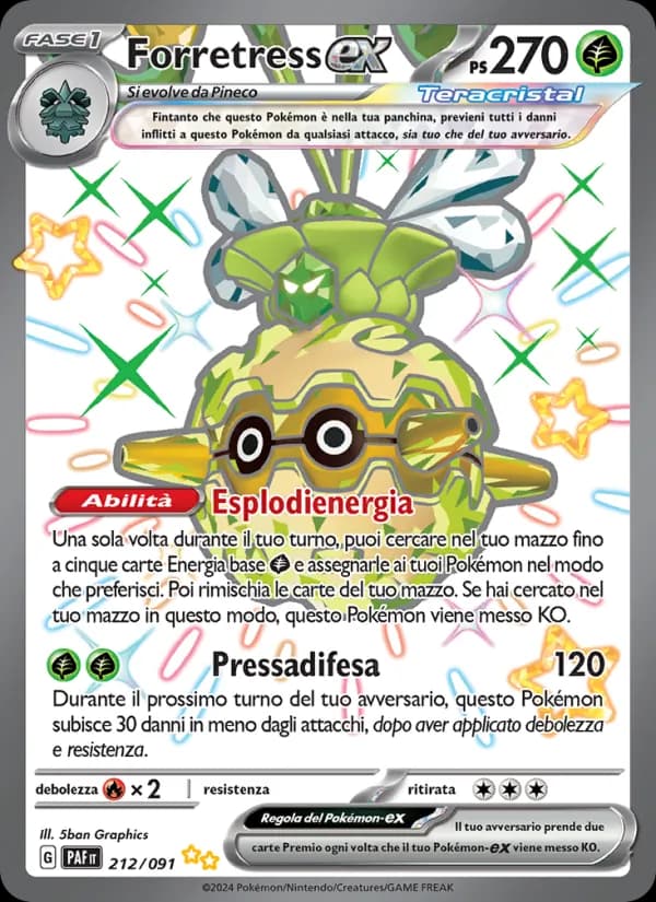 Forretress-ex card in Italian
