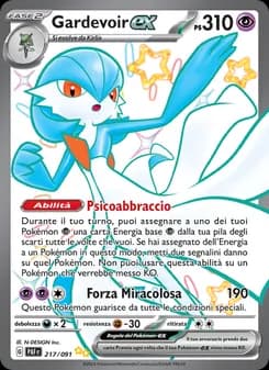 Gardevoir-ex card in Italian