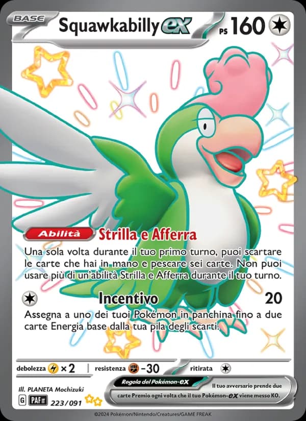 Squawkabilly-ex card in Italian