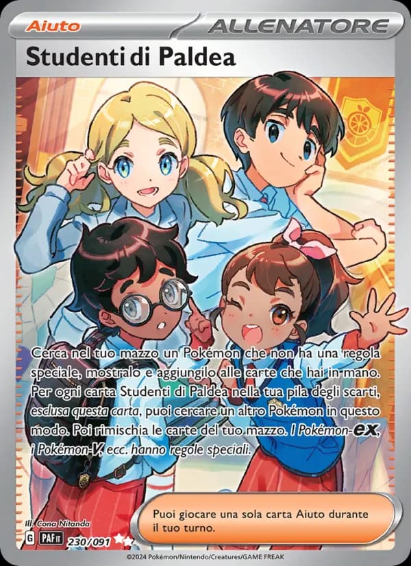 Studenti di Paldea card in Italian