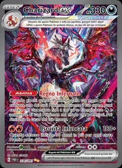Charizard-ex card in Italian