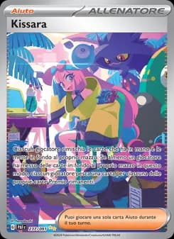 Kissara card in Italian