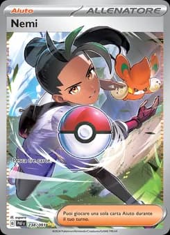 Nemi card in Italian