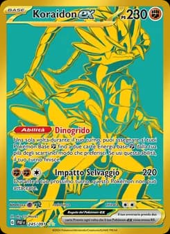 Koraidon-ex card in Italian