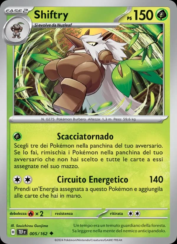Shiftry card in Italian